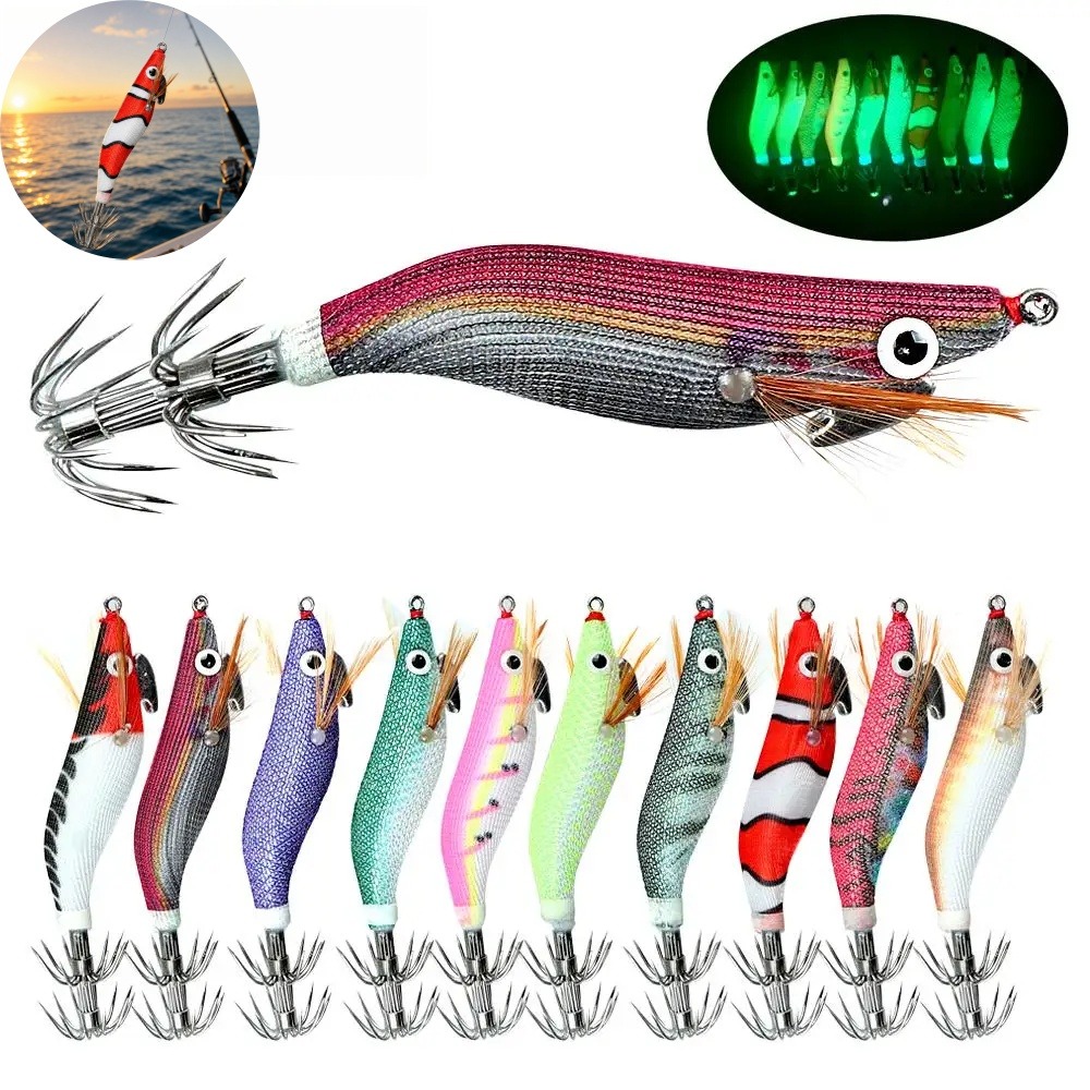 Esca Luminosa per Calamari, Es - Fishing Hook Jig recensione e prezzo