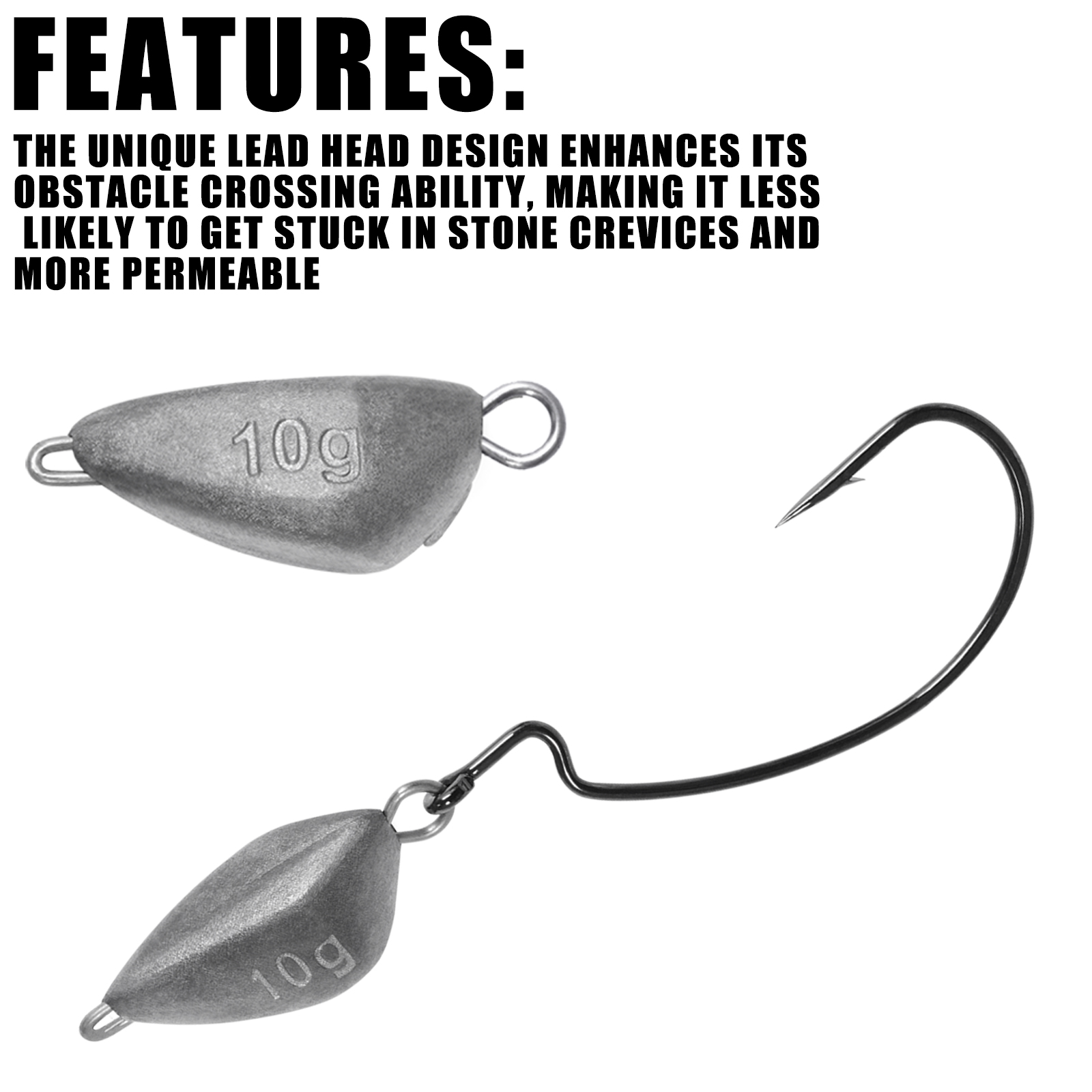 SAMOLLA 5 pezzi Jig Head Peso  - Fishing Hook Jig recensione e prezzo