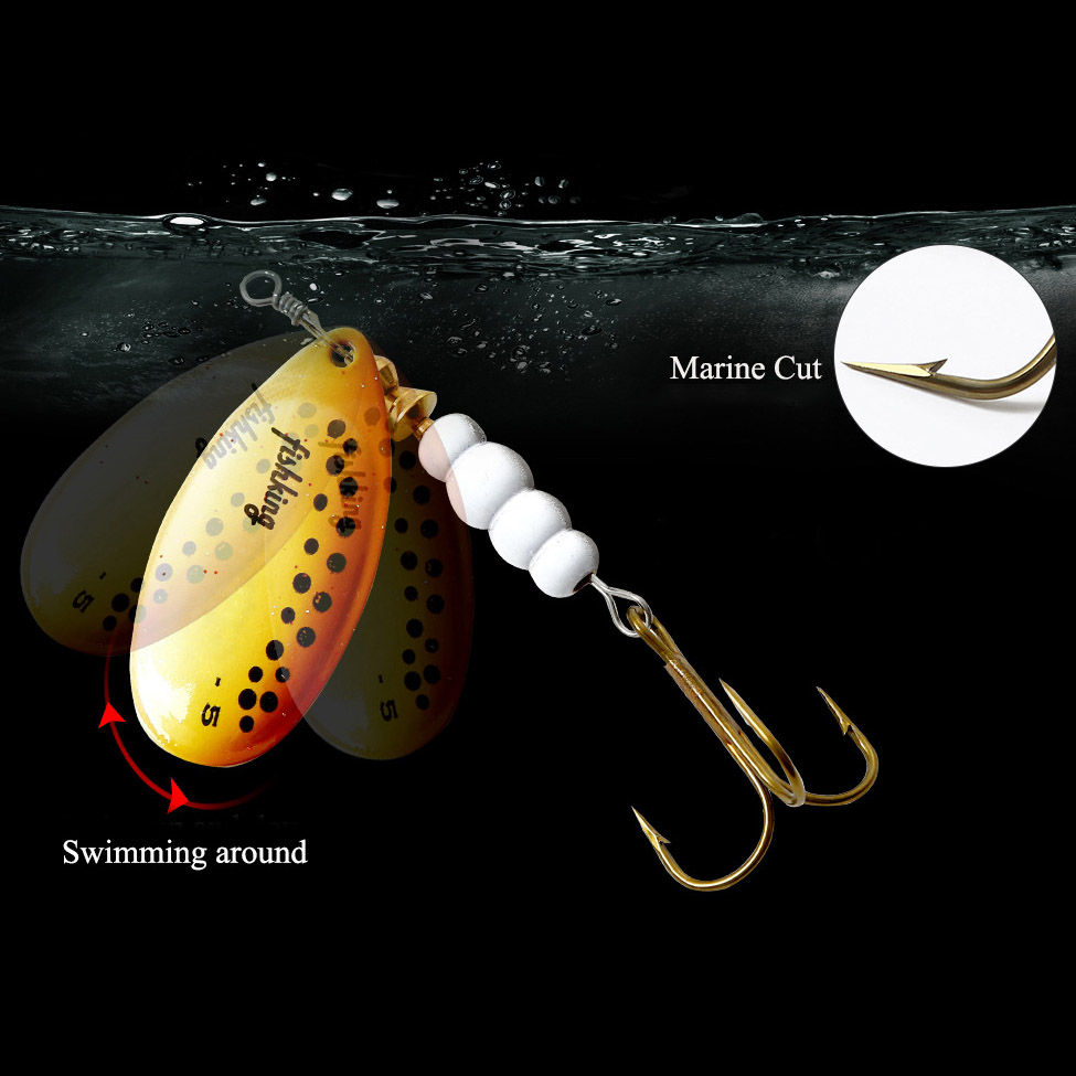 1 pz Spinner Bait 3.9/4.6/7.4/ - Fishing Hook Treble recensione e prezzo