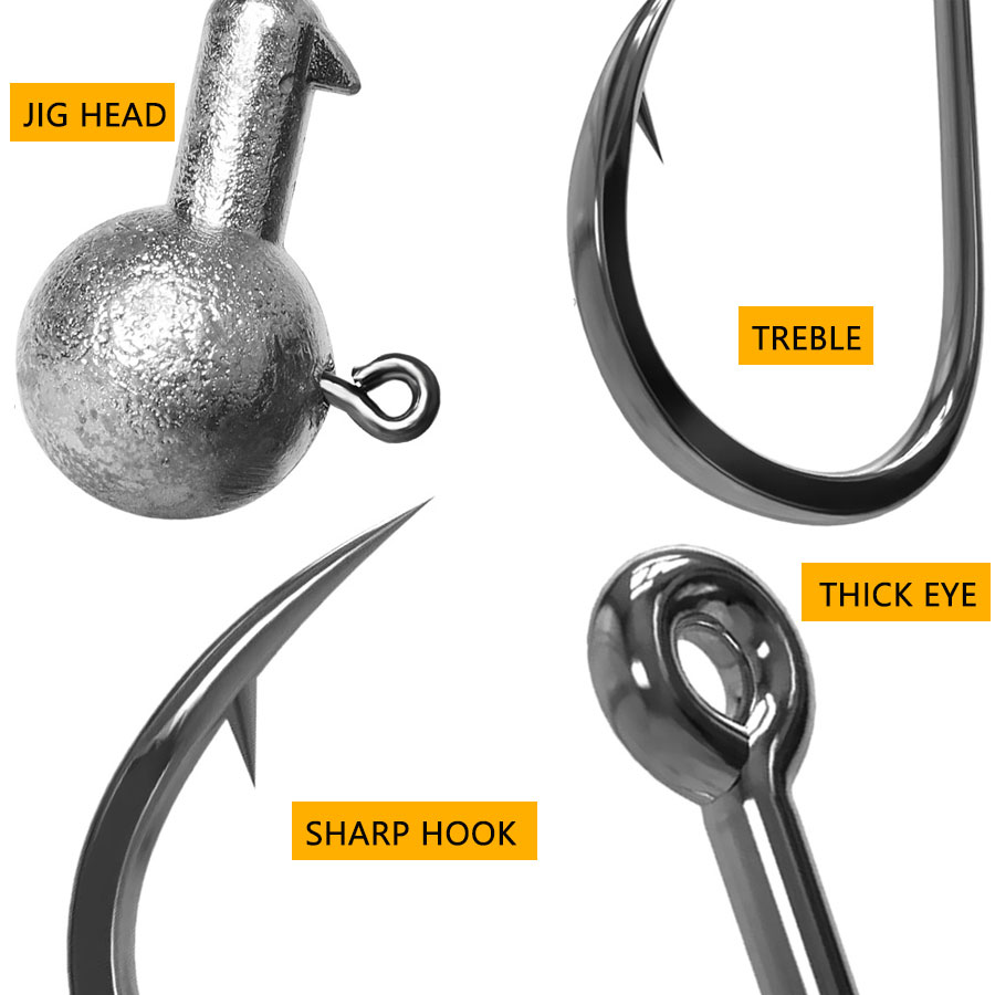 Amo da pesca con testa jig da  - Fishing Hook Circle recensione e prezzo