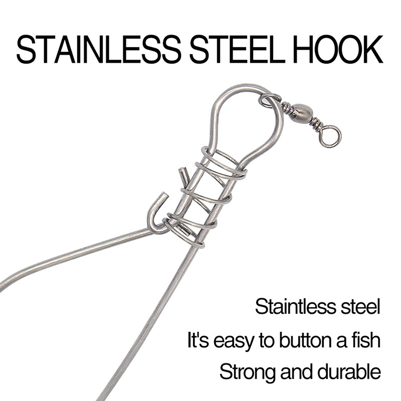 Nuovo【Cordino con fibbia di bl - Fishing Hook Stainless Steel recensione e prezzo